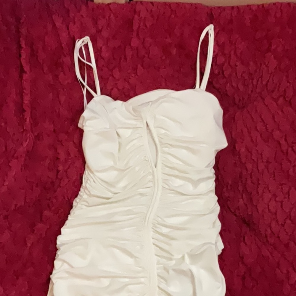 Ruched mini dress